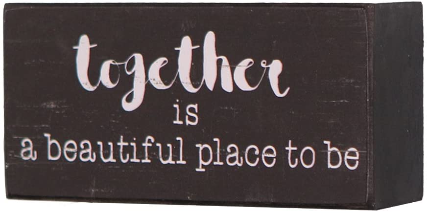 Photo 1 of Concise Inspiration Box Sign Wooden Sign Art Black