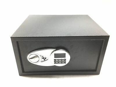 Photo 1 of AmazonBasics Steel, Security Safe Lock Box, Black - 1 Cubic Feet (2 spare keys)
