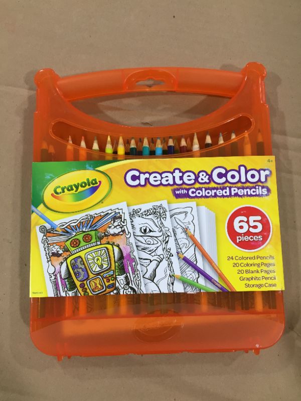 Photo 2 of 
Crayola Colored Pencils Coloring Art Case with Coloring Pages, Gift For Kids, Ages 4, 5, 6, 7, 8, Packaging May Vary