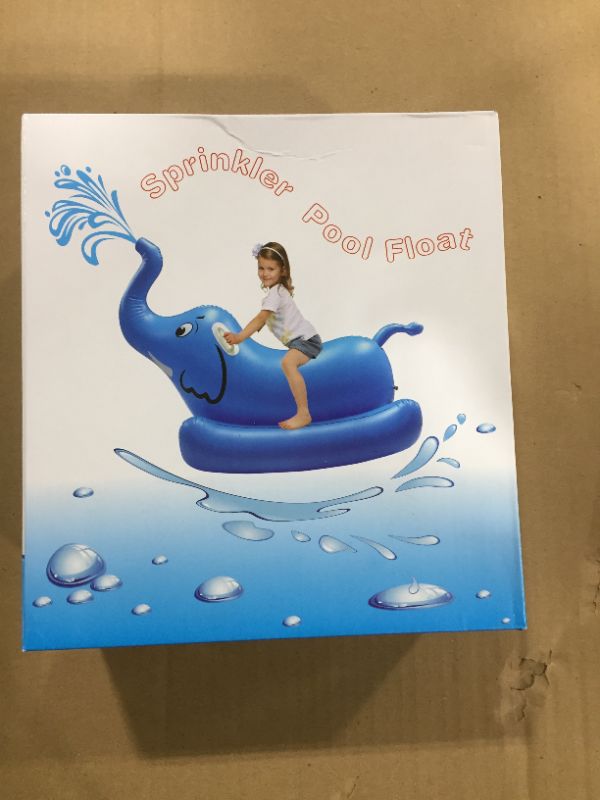 Photo 2 of INFLATABLE POOL FLOAT KIDS BLUE ELEPHANT