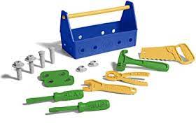 Photo 1 of Green Toys Tool Set, Blue - 15 Piece Pretend Play, Motor Skills, Language & Communication Kids Role Play Toy. No BPA, phthalates, PVC. Dishwasher Safe, Recycled Plastic, Made in USA.
