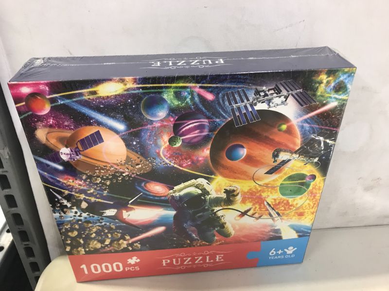Photo 1 of Garlictoys Adult Jigsaw Puzzle 1000 Pieces Jigsaw Puzzle Hard Large Starry Sky Decompression Bright Adult Toys Challenge Magical Young Friends Family Fun Games Toy Gifts
