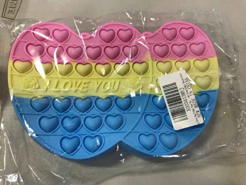 Photo 2 of Harweod Pop It Purse Pop It Fidget Bag for Girls Women Pop It Fidget Purse Bags Toys for Girls Pop Bubble Fidget Sensory Toy Relieve Stress Toy for Autism Relieve Anxiety(Rainbow Bule)
