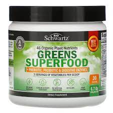 Photo 1 of BioSchwartz Greens Superfood, 6.7 oz (190 g)
 EXP MAY 2022