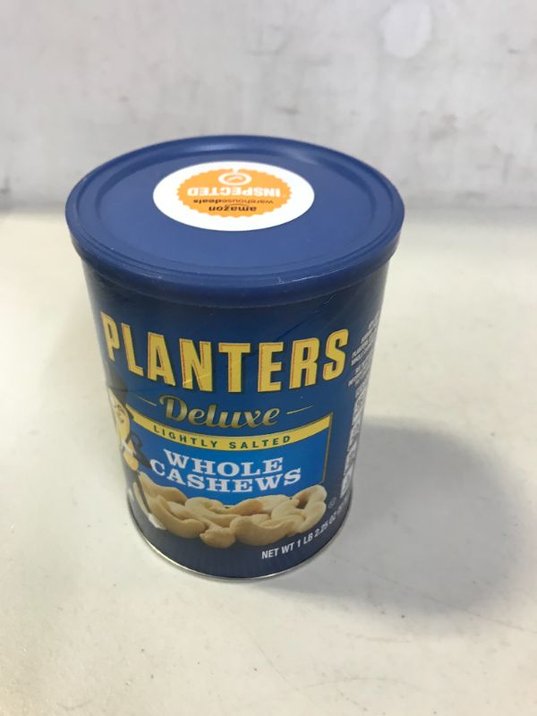 Photo 2 of PLANTERS DELUXE LIGHTLY SALTED WHOLE CASHEWS 1LB EXP NOV 2022