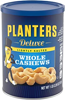 Photo 1 of PLANTERS DELUXE LIGHTLY SALTED WHOLE CASHEWS 1LB EXP NOV 2022