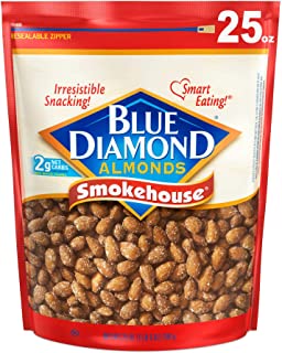 Photo 1 of Blue Diamond Almonds Smokehouse Flavored Snack Nuts, 25 Oz Resealable Bag (Pack of 1) EXP MAY 2021

