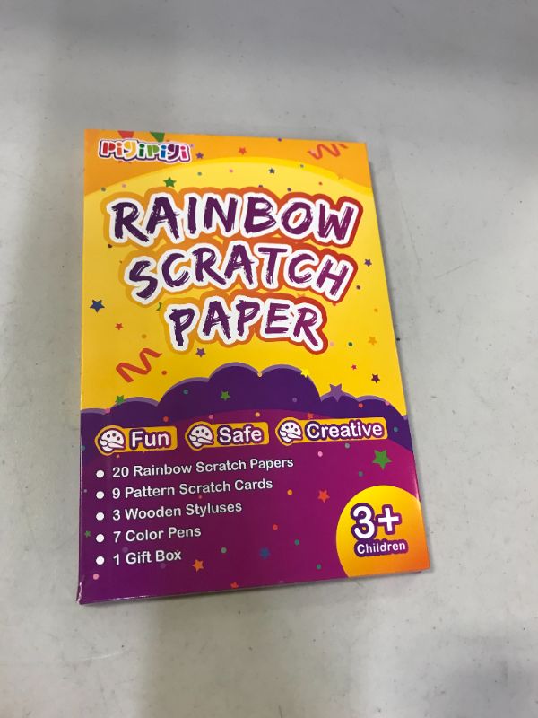 Photo 1 of QXNEW Kids Art Craft for Boys: 2 Styles Rainbow Scratch Paper Set Gifts for 3-12 Years Old Girls Drawing Pad Art Project Supply Toy for Toddler Children Kindergarten Party Favor Birthday DIY Game Kit
