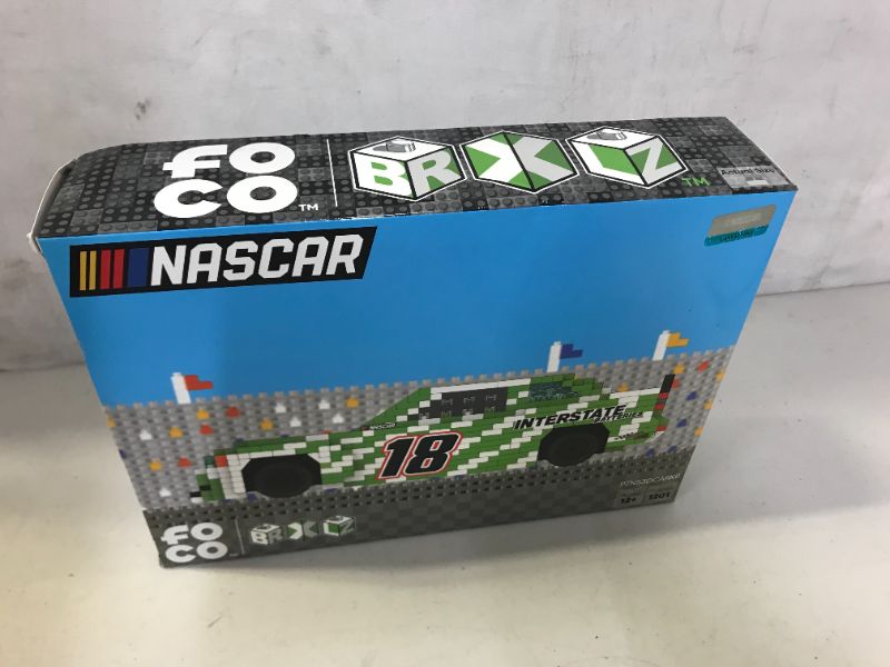 Photo 2 of FOCO BRXLZ NASCAR #18 Kyle Busch Race Car 3-D Construction Toy
