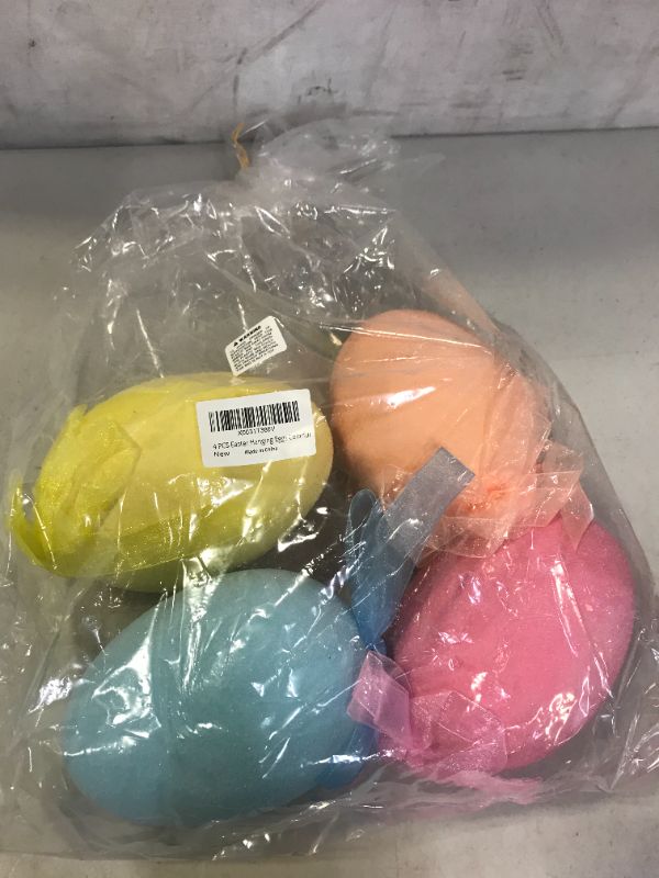 Photo 2 of 4 Pcs Large Hanging Easter Egg Ornaments Decorative Pastel Sugared Easter Eggs with Bows Hanging Easter Tree Ornaments for Easter Tree Wreath Spring Home Indoor Decor Party Favor Gift Basket Fillers
