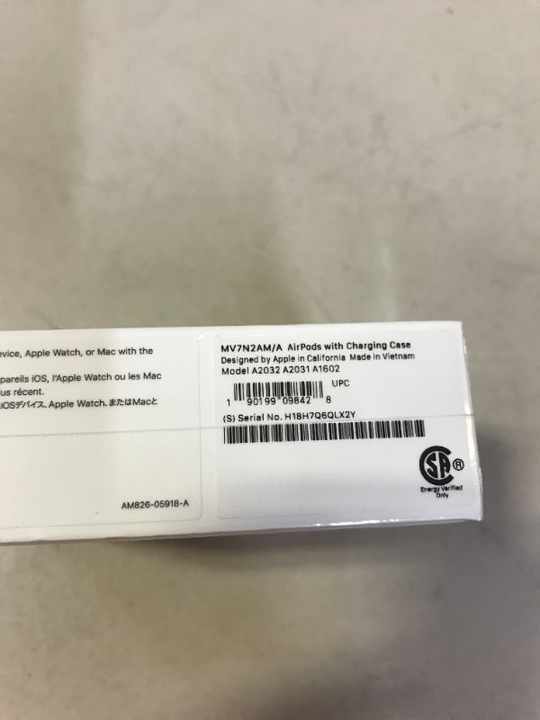 Photo 1 of Apple AirPods (2nd Generation) FACTORY SEALED 