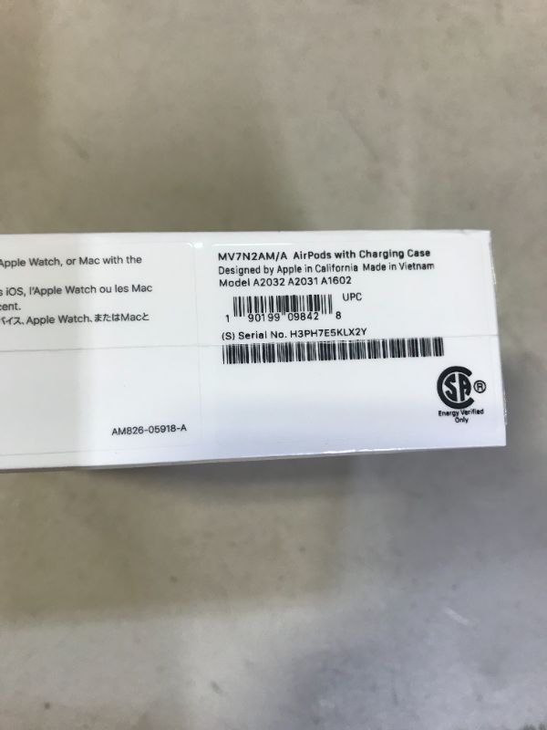 Photo 4 of Apple AirPods (2nd Generation) FACTORY SEALED 
