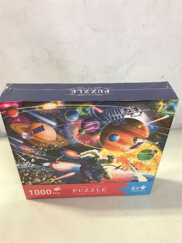 Photo 2 of Garlictoys Adult Jigsaw Puzzle 1000 Pieces Jigsaw Puzzle Hard Large Starry Sky Decompression Bright Adult Toys Challenge Magical Young Friends Family Fun Games Toy Gifts
