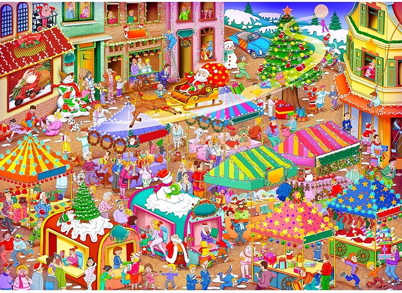 Photo 1 of Christmas Jigsaw Puzzles for Adults 500 Pieces Puzzles for Adults 500 Pieces Puzzle for Kids 500 Piece Christmas Puzzles for Adults 500
