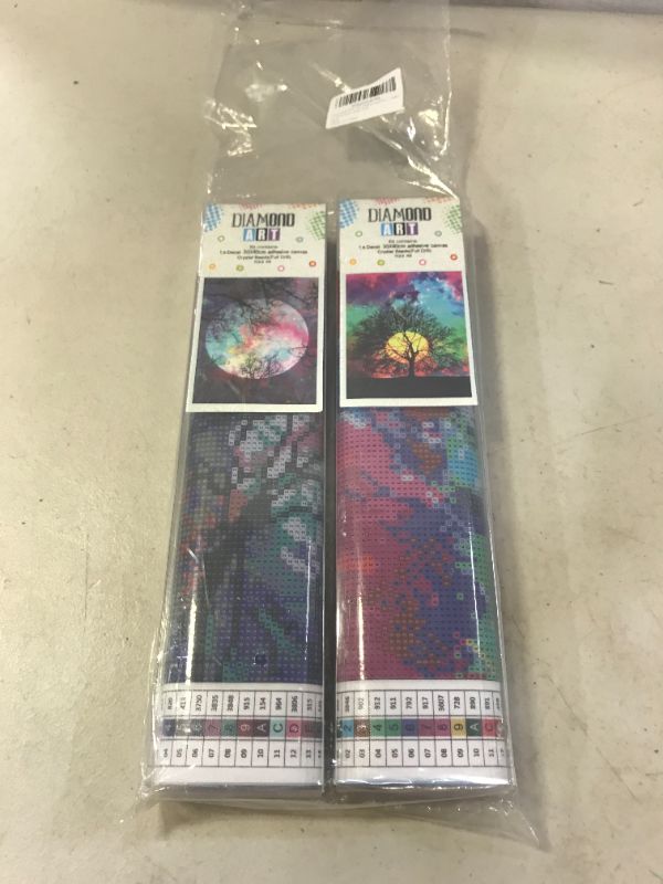 Photo 2 of Diamond Painting 2 pack Colorful Tree/Moon