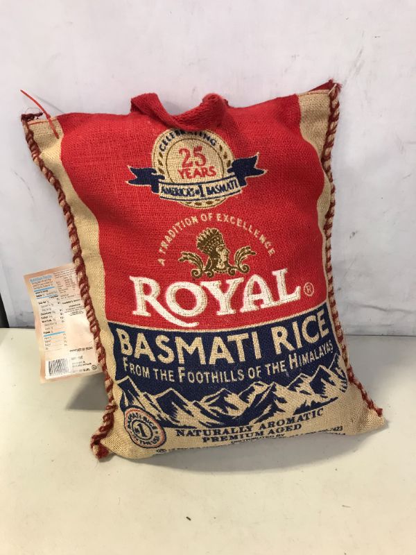 Photo 2 of Authentic Royal Royal Basmati Rice, 15-Pound Bag, White best by 05.01.2022
