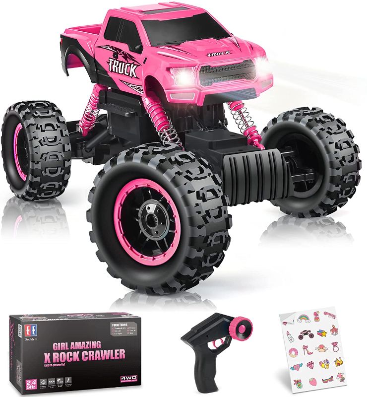 Photo 1 of DOUBLE E RC Cars for Girls Newest 1:12 Scale Remote Control Car with Rechargeable Batteries and Dual Motors Off Road RC Trucks, Rc Racing Car Gift for Daughter Kids
