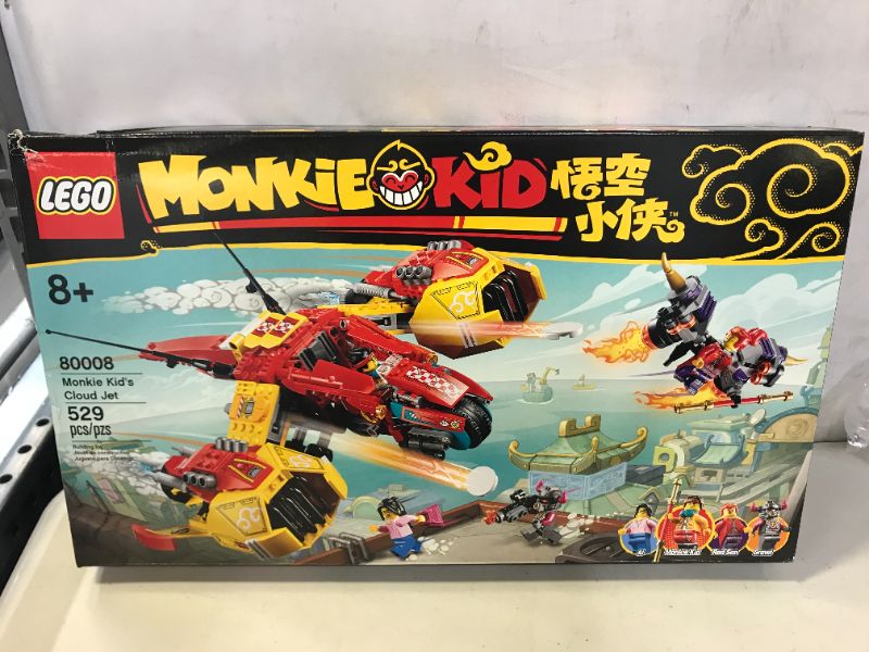 Photo 2 of LEGO Monkie Kid: Monkie Kid’s Cloud Jet 80008 Aircraft Toy Building Kit (529 Pieces) Amazon Exclusive FACTORY SEALED