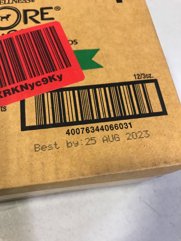 Photo 1 of Wellness CORE Mini Meals Grain Free Wet Dog Food, Chunky, Pate, Shredded Meat in Gravy, Complete & Balanced, Dog Food Topper, Mixer or Complete Meal, Easy to Open Pouch Chicken & Lamb 12 pack of 3 oz (best by 08.25.2023) FACTORY SEALED