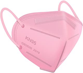 Photo 1 of Miuphro KN95 Face Mask, 5-Layer Design Cup Dust Safety KN95 Masks 50 Pack, Pink
