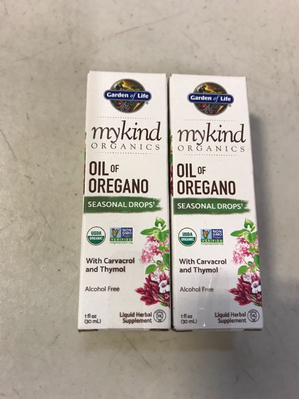 Photo 2 of Garden of Life mykind Organics Oil of Oregano Drops 1 fl oz Liquid 2 PACK EXP APRIL 2022