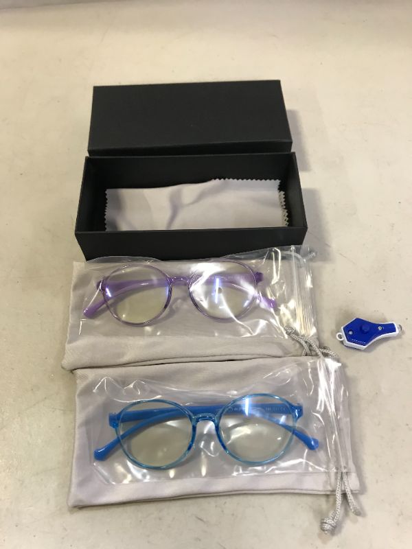 Photo 1 of KIDS BLUE LIGHT BLOCKING GLASSES 2 PC 
