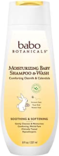 Photo 1 of Babo Botanicals Oatmilk Moisturizing Baby Shampoo and Wash, calendula 8 Fl Oz EXP 05/2023