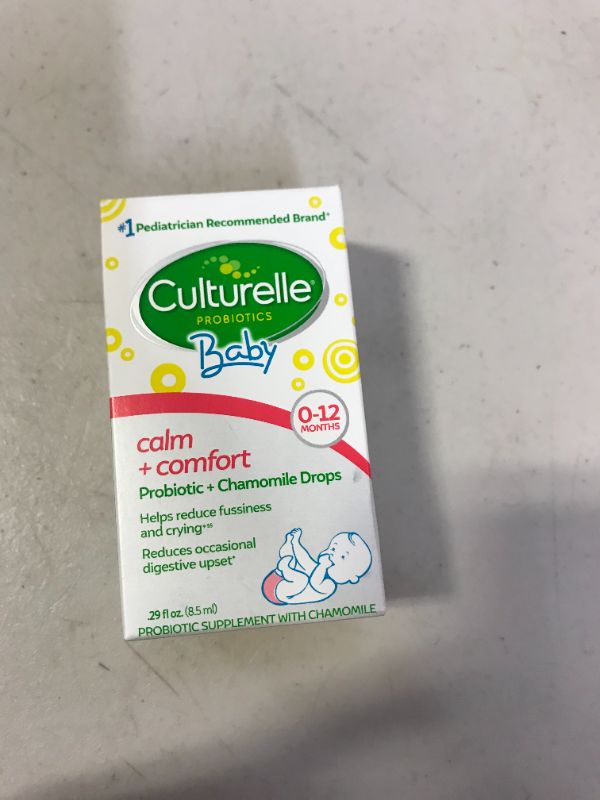 Photo 2 of Culturelle Baby Calm and Comfort Probiotics + Chamomile Drops, Helps Reduce Occasional Infant Digestive Upset and Supports Digestive Health*, Gluten Free and Non-GMO, 8.5 ml
EXP JUNE 2022 STICKER ON BOX