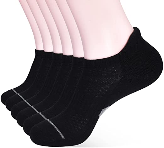 Photo 1 of Corlap Ankle Athletic Running Socks With Cushioned 6 Pack Low Cut Tab Sports Socks for Men and Women, SIZE UNKNOWN 