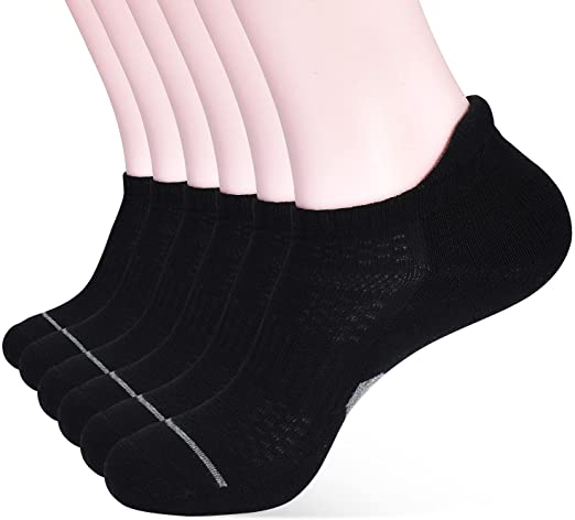 Photo 1 of Corlap Ankle Athletic Running Socks With Cushioned 6 Pack Low Cut Tab Sports Socks for Men and Women, SIZE UNKNOWN