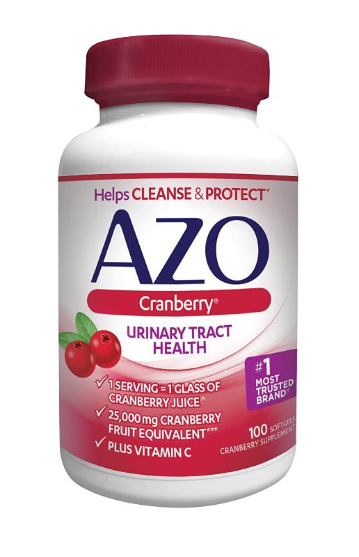 Photo 1 of 2PC LOT, HOUSEHOLD ITEMS,
AZO® Cranberry Urinary Tract Health Dietary Supplement | 1 Serving = 1 Glass of Cranberry Juice| Helps cleanse and protect the urinary tract | Fast Acting | 100 Softgels, EXP 03/23

Hibiclens – Antimicrobial and Antiseptic Soap a