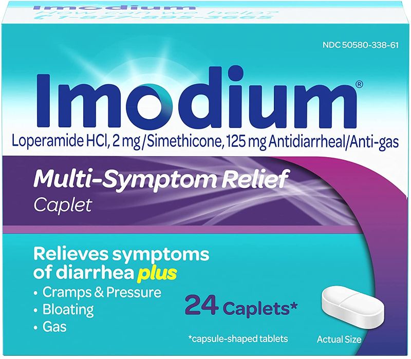 Photo 1 of 2PC LOT, VARIOUS MEDICATION, Imodium Multi-Symptom Relief Anti-Diarrheal Caplets, Loperamide Hydrochloride, Simethicone, 24 ct, EXP 06/23, TUKOL Adult Honey Multi-Symptom Cold & Flu Nighttime Liquid Cough Medicine, 4 Ounce EXP 06/23

TUKOL Adult Honey Mul