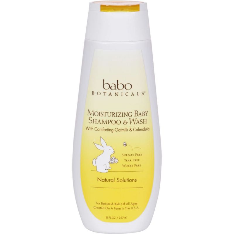 Photo 1 of Babo Botanicals Moisturizing Baby Shampoo and Wash - Oatmilk Calendula - 8 fl oz
