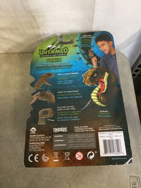 Photo 3 of WowWee Untamed Snakes - Toxin (Rattle Snake) - Interactive Toy
(factory sealed)