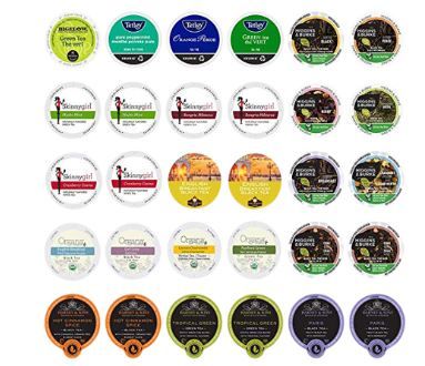 Photo 1 of 30-count TEA Single Serve Cups for Keurig K Cup Brewers Variety Pack Sampler
exp 3/3/2022