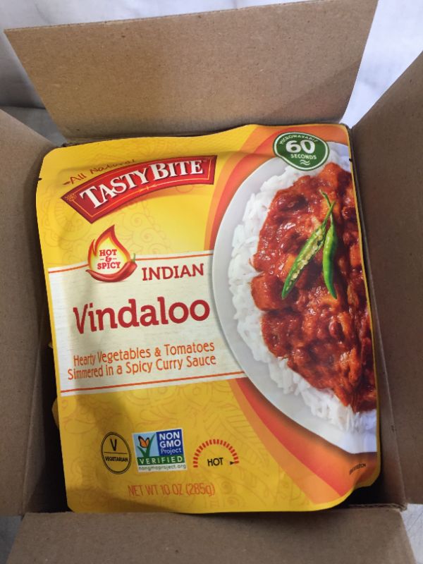 Photo 3 of Tasty Bite Hot & Spicy Vindaloo
EXP AUG 31 2022 (6 PACK)