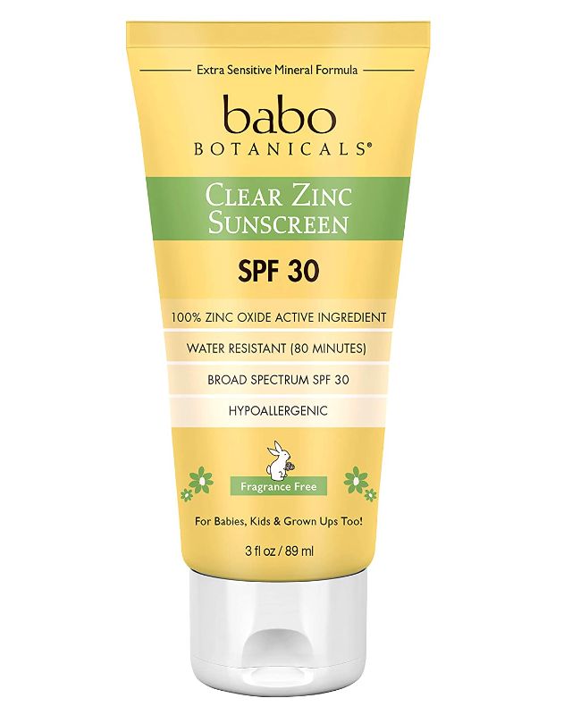 Photo 1 of Babo Botanicals Clear for Babies Fragrance Free Zinc Sunscreen Lotion - SPF 30 - 3 fl oz
(factory sealed)