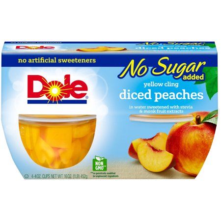 Photo 1 of (12 Cups) Dole Fruit Bowls No Sugar Added Yellow Cling Diced Peaches, 4 Oz Cups
exp apr 27 2022 (6pack)