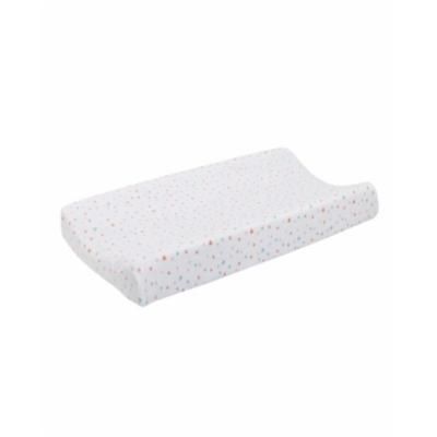 Photo 1 of ED Ellen DeGeneres Cotton Tail - Soft Plush Velboa Multi Colored Hearts and Dots Changing Pad Cover
