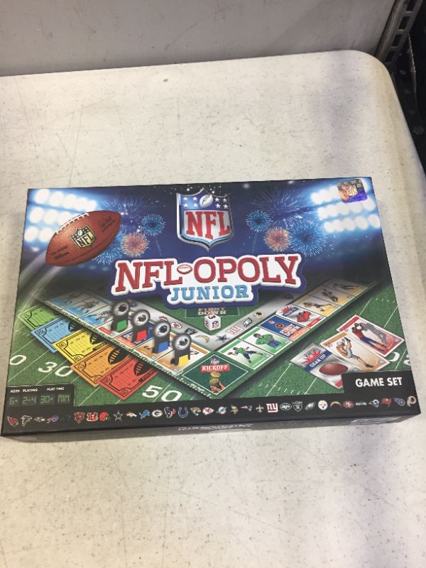 Photo 1 of NFL-Opoly Junior Board Game, Multicolor
