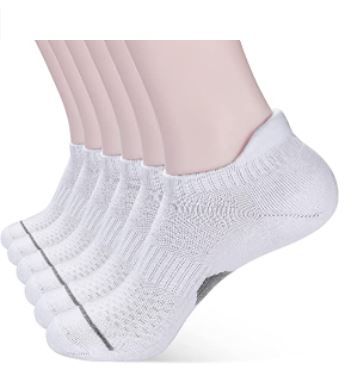 Photo 1 of Corlap Ankle Athletic Running Socks With Cushioned 6 Pack Low Cut Tab Sports Socks for Men and Women
SIZE - S / M 