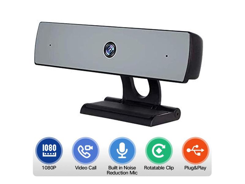 Photo 1 of Webcam with Microphone, HD 1080P Web Camera USB Coputer Camera Face Cam for PC Laptop Desktop Mac Video Calling Conferencing with Microphone Mic - FACTORY SEALED 
