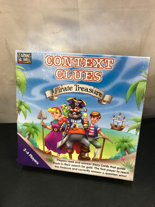 Photo 2 of Learning Well Games Context Clues Game Blue Level—Pirate Treasure Game
