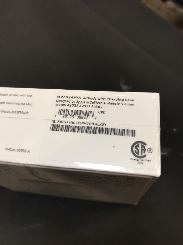 Photo 4 of Apple AirPods (2nd Generation) - FACTORY SEALED 
