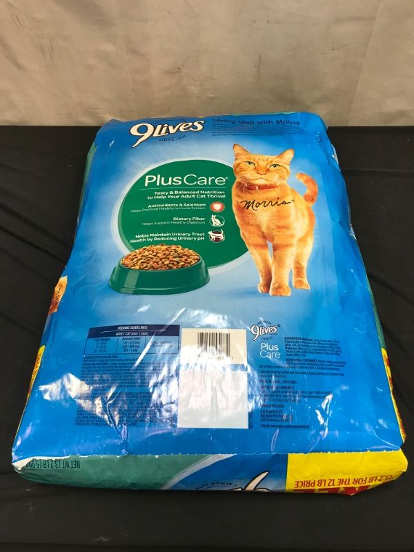 Photo 1 of 9Lives Plus Care Dry Cat Food, 13.3 Lb - BEST BY - 4 - 17 - 22 