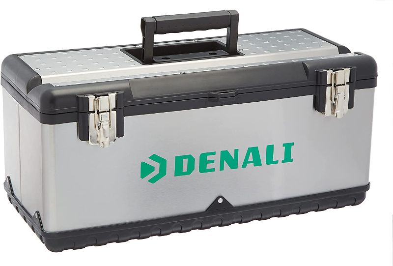 Photo 1 of Amazon Brand - Denali Tool Box with Metal Latches, 23-inch