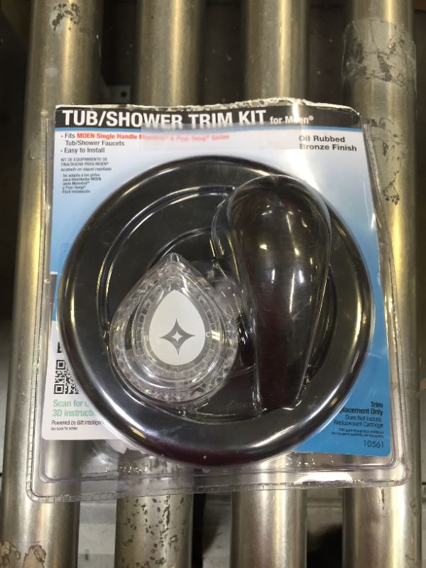 Photo 2 of 1-Handle Valve Trim Kit in Oil Rubbed Bronze for MOEN Tub/Shower Faucets (Valve Not Included)
(( PACKAGE IS DAMAGED ))