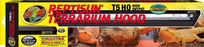 Photo 1 of Zoo Med ReptiSun T5 HO High Output Reptile Terrarium Hood
** needs bulb changed **