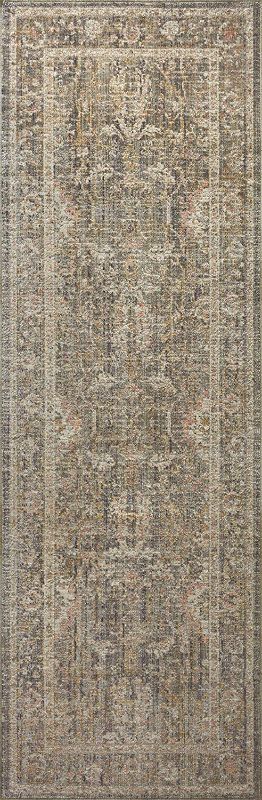 Photo 1 of Chris Loves Julia x Loloi Rosemarie ROE-01 Sage / Blush Oriental Area Rug 5' x 7'-10"