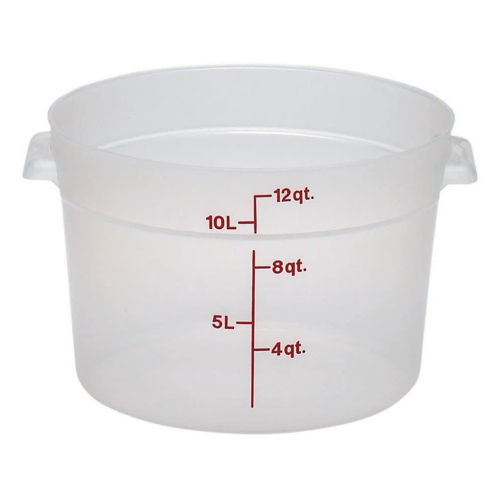 Photo 1 of Cambro (RFS12PP190) 12 qt Round Polypropylene Food Storage Container - Camwear®